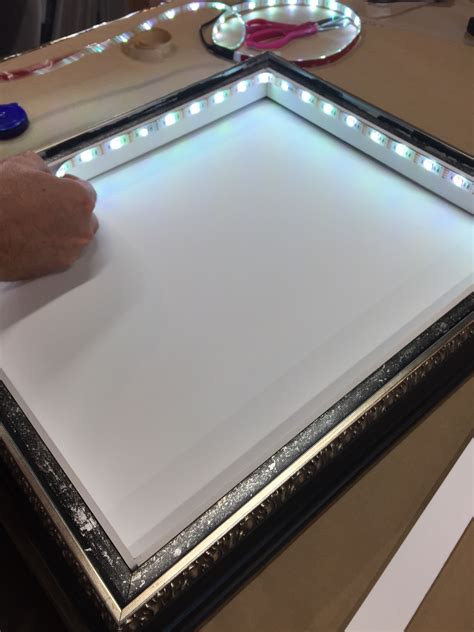 lighted shadow box picture frames